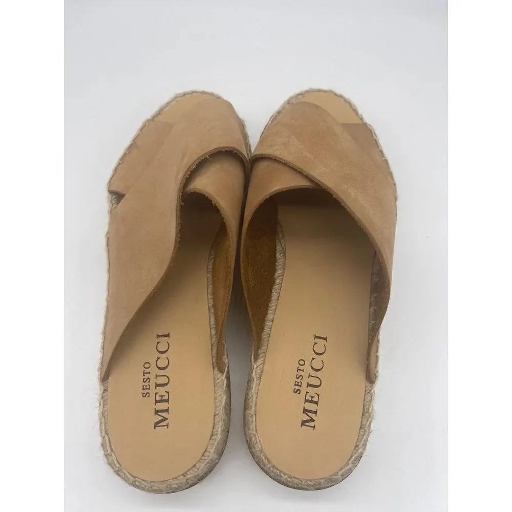 Sesto Meucci Leather Platform Sandal Size 41 (10)